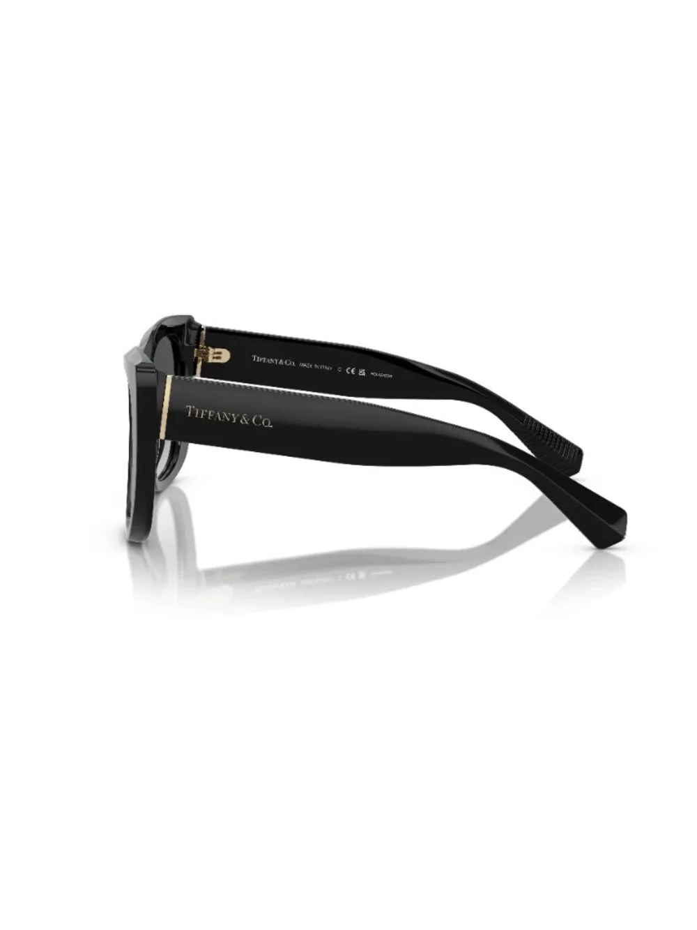 New Tiffany Women's Sunglasses Black Square Grey Lens Acetate Frame TF4229 55
